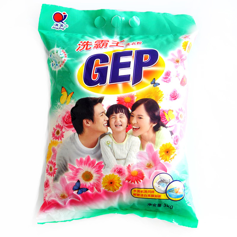 清菁洗霸王洗衣粉3KG